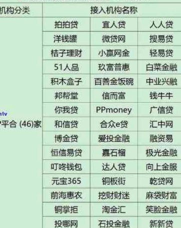 100个网贷平台查询